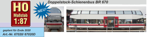 Doppelstock-Schienenbus BR 670