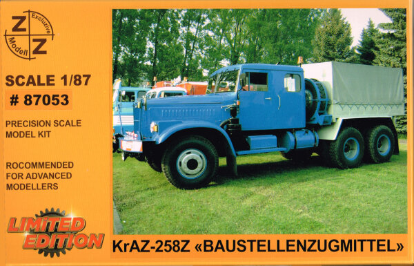 Kraz-258Z  Zugmaschine mit Doppelkabine  -  Bausatz