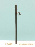 E-Mast mit 2 Isolatoren; Lampe rund, 6mm