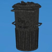 DDR-Mülltonnen (4 Stück)