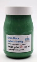 Gras Flock Kleber, cremig, grün